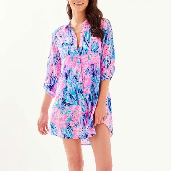 Lilly Pulitzer Other - NWT Natalie Coverup Fan Sea Pants medium